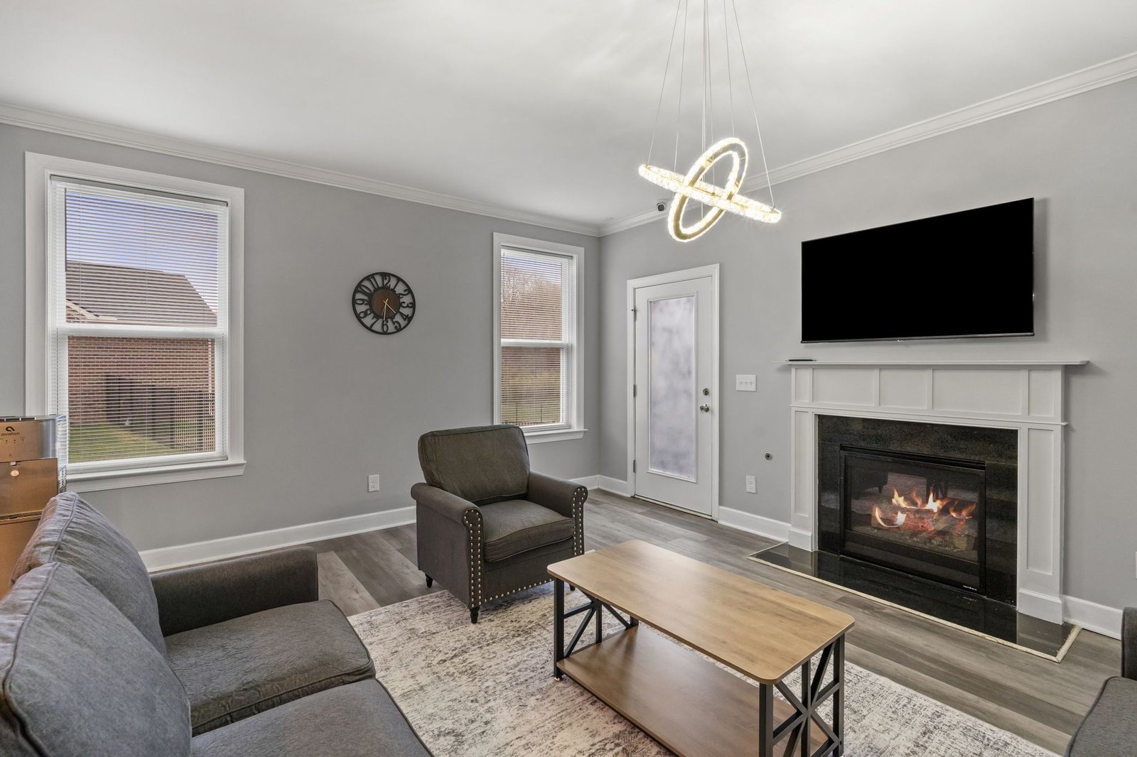 Comfortable living room in a sober living home near Nashville, TN